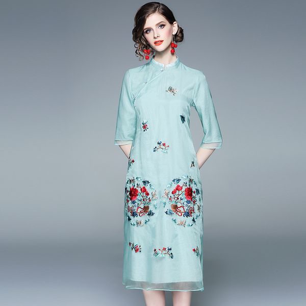 цветы вышивать cheongsam wome платье 2019 весна три четверти рукав мандарин воротник небесно-голубой женские платья элегантный, Black;gray
цветы вышивать cheongsam wome платье 2019 весна три четверти рукав мандарин воротник небесно-голубой женские платья элегантный, Black;gray