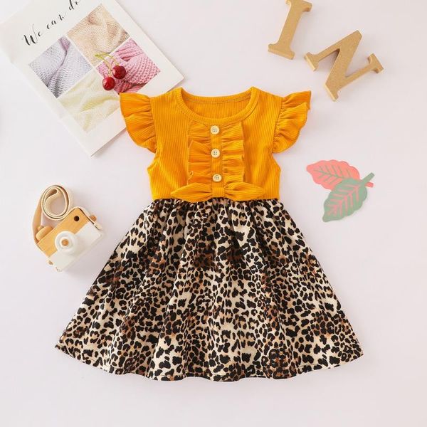 kids dresses for girls summer leopard print bow ruffles casual dress o-neck girl outfits princess dresses 2020 children clothes, Red;yellow
kids dresses for girls summer leopard print bow ruffles casual dress o-neck girl outfits princess dresses 2020 children clothes, Red;yellow