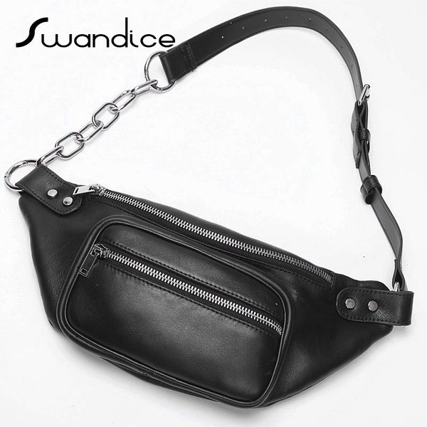 100% real genuine cow leather fanny packs chest waist bum belt bags chain crossbody shoulder handbags women female men male 2018
100% real genuine cow leather fanny packs chest waist bum belt bags chain crossbody shoulder handbags women female men male 2018