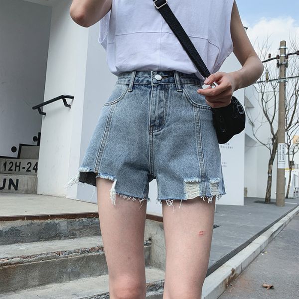 plus size ripped short jeans for women summer high waist wide leg jeans shorts women loose boyfriend denim short, Blue
plus size ripped short jeans for women summer high waist wide leg jeans shorts women loose boyfriend denim short, Blue