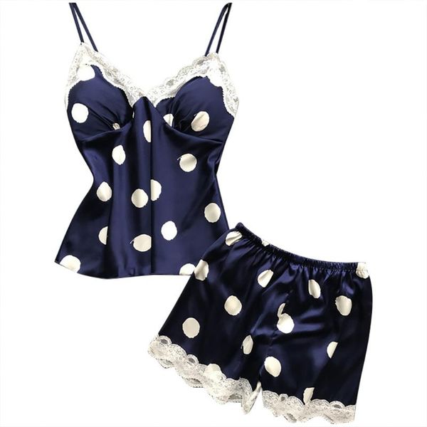pajama sets women's sling v-neck polka dot print pajama set comfortable lace splicing vest shorts set #yl5, Black;red
pajama sets women's sling v-neck polka dot print pajama set comfortable lace splicing vest shorts set #yl5, Black;red