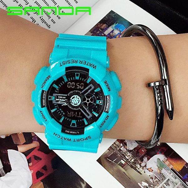 sanda selling multi-functional electronic sports watch dual display students watch cool harajuku color jelly children's watc, Slivery;brown
sanda selling multi-functional electronic sports watch dual display students watch cool harajuku color jelly children's watc, Slivery;brown