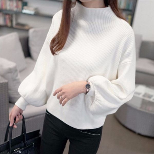 women sweater bottoming slim knitwear loose batmobile pullover lantern sleeve polyester casual computer knitted pullovers, White;black
women sweater bottoming slim knitwear loose batmobile pullover lantern sleeve polyester casual computer knitted pullovers, White;black