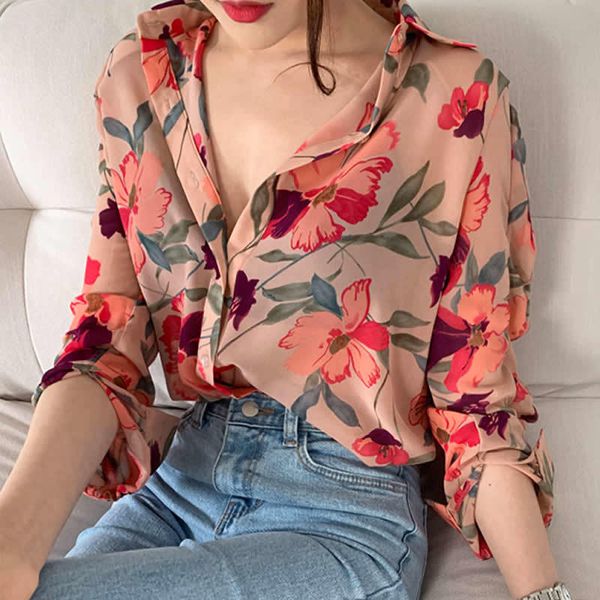 bella philosophy 2020 women spring floral chiffon blouse female long sleeve loose lady elegant ruffled street shirts, White
bella philosophy 2020 women spring floral chiffon blouse female long sleeve loose lady elegant ruffled street shirts, White