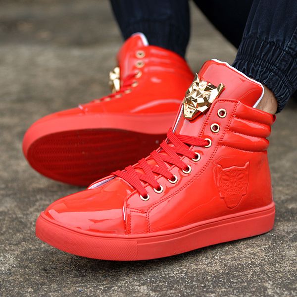 male autumn spring casual shoes for men lion monster head lace up red white black color mens casual shoes men high botas
male autumn spring casual shoes for men lion monster head lace up red white black color mens casual shoes men high botas