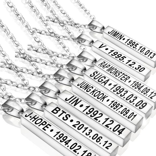 bts peripheral bulletproof youth league sweater chain necklace fashion collective personal bar titanium steel necklace hot, Silver
bts peripheral bulletproof youth league sweater chain necklace fashion collective personal bar titanium steel necklace hot, Silver