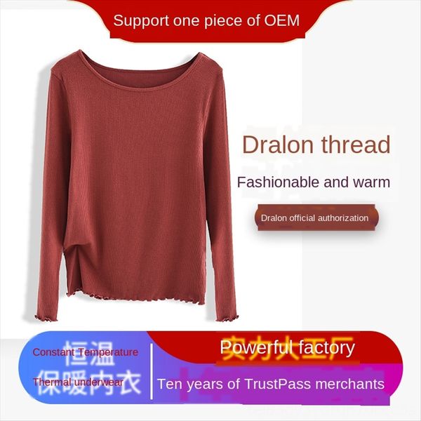 2019 winter velvet self-heating t- round collar ruffled base t-shirt warm shirt thickened hair warm long sleeve female, White
2019 winter velvet self-heating t- round collar ruffled base t-shirt warm shirt thickened hair warm long sleeve female, White