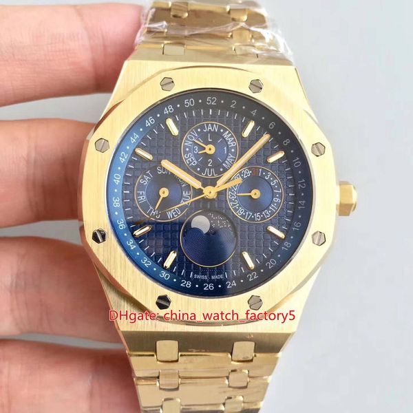 6 style bf maker cal.5134 movement men's 41mm 26574 18k gold perpetual calendar moon transparent mechanical automatic mens watch watche, Slivery;brown
6 style bf maker cal.5134 movement men's 41mm 26574 18k gold perpetual calendar moon transparent mechanical automatic mens watch watche, Slivery;brown
