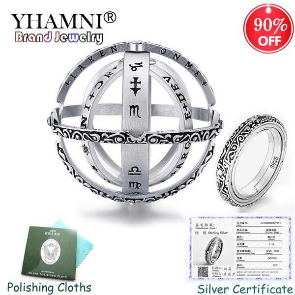 sent certificate new original 925 silver astronomical ring sphere ball ring rotating rings for couple lover gift jewelry, Slivery;golden
sent certificate new original 925 silver astronomical ring sphere ball ring rotating rings for couple lover gift jewelry, Slivery;golden