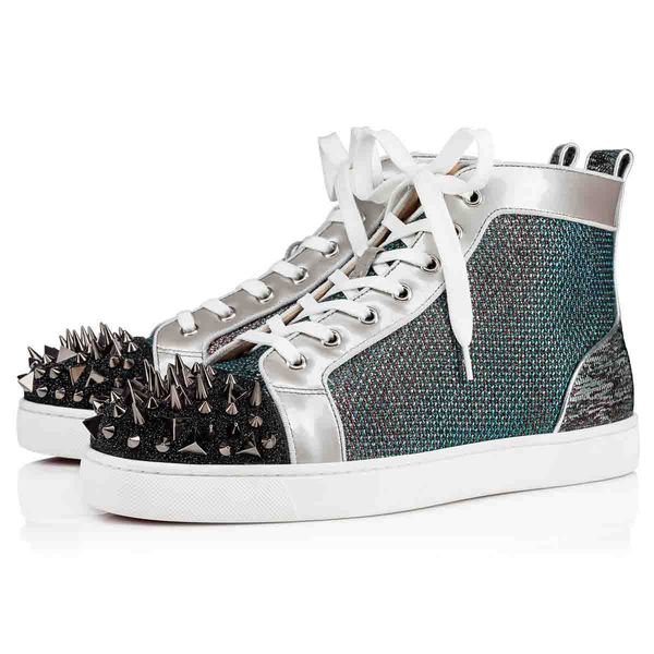 italy couple sneakers red bottom low sneaker junior spikes orlato mesh leather lovers honeycomb mesh back rivets trainers, Black
italy couple sneakers red bottom low sneaker junior spikes orlato mesh leather lovers honeycomb mesh back rivets trainers, Black
