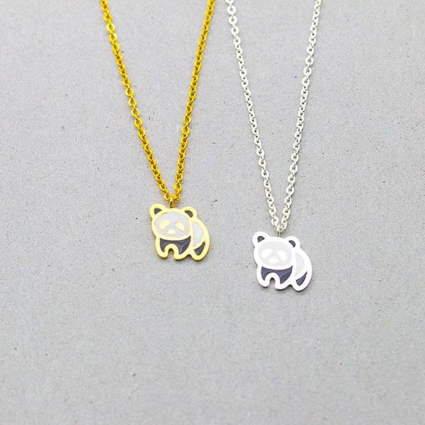 fashionable and simple accessories, cute chinese national treasure animal panda pendant ladies wild necklace, Silver
fashionable and simple accessories, cute chinese national treasure animal panda pendant ladies wild necklace, Silver
