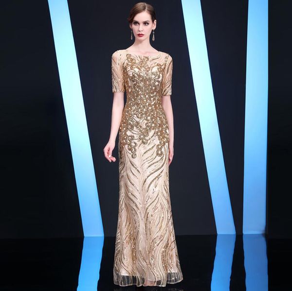 2021 evening dresses for women noble and elegant banquet sequins party dress fashion short sleeve maxi vestidos w664, Black
2021 evening dresses for women noble and elegant banquet sequins party dress fashion short sleeve maxi vestidos w664, Black