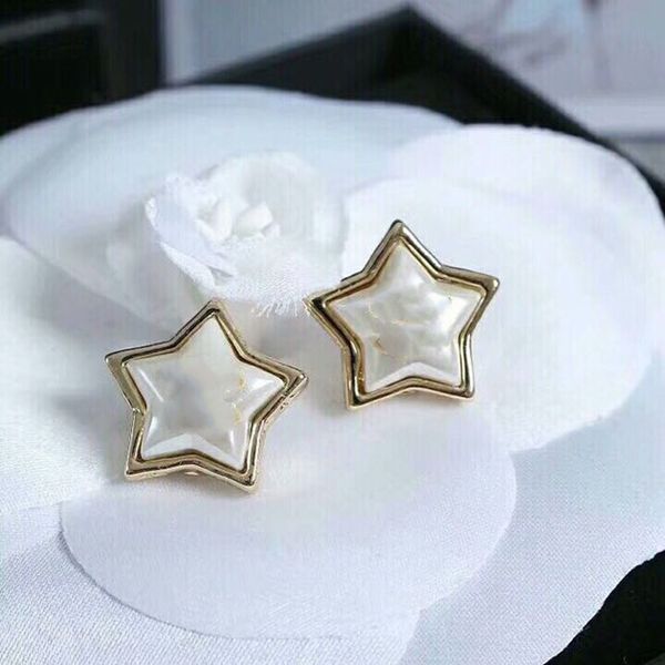 fashion brand jewelry five star stud earring simple pearl round earring yellow gold women c name party cool wedding jewelry, Golden;silver
fashion brand jewelry five star stud earring simple pearl round earring yellow gold women c name party cool wedding jewelry, Golden;silver