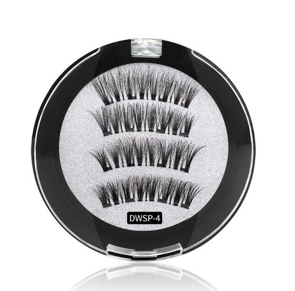 natural long 4 magnetic lashes handmade reusable false eyelashes makeup synethic hair fake lashes dhl free
natural long 4 magnetic lashes handmade reusable false eyelashes makeup synethic hair fake lashes dhl free
