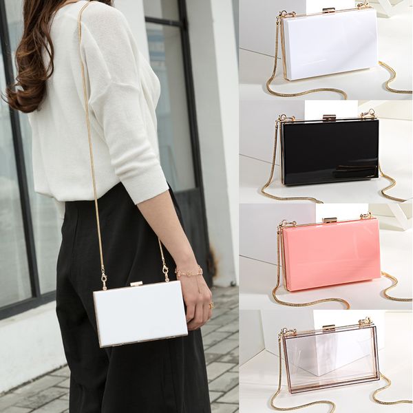 2019 new high end fashion women's shoulder bag evening bags acrylic transparent clutch bag wedding small chain hasp handbag
2019 new high end fashion women's shoulder bag evening bags acrylic transparent clutch bag wedding small chain hasp handbag