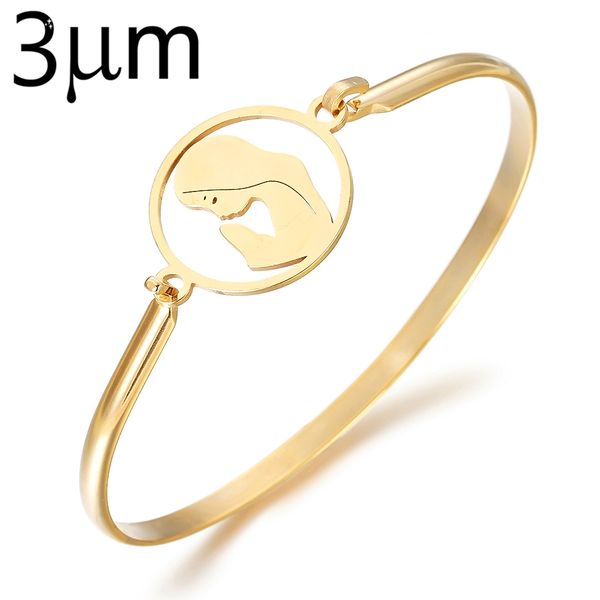 3um new fashion stainless steel bangles bracelets gold color round girl can open jewelry gifts 20cm(7 7/8") long for women, Black
3um new fashion stainless steel bangles bracelets gold color round girl can open jewelry gifts 20cm(7 7/8") long for women, Black