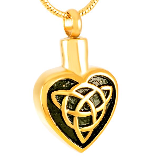 z128 black and gold knot heart stainless steel cremation necklace pendants for ashes - engravable keepsake memorial urn jewelry, Silver
z128 black and gold knot heart stainless steel cremation necklace pendants for ashes - engravable keepsake memorial urn jewelry, Silver