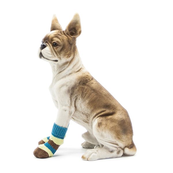 4pcs comfortable pet dog warm sock soft cotton anti-slip skid bottom shoes , m/xl 
4pcs comfortable pet dog warm sock soft cotton anti-slip skid bottom shoes , m/xl