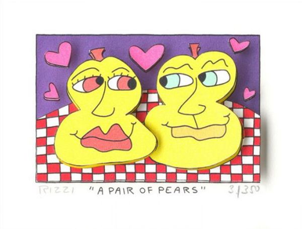 james rizzi - a pair of pears home decor handpainted oil painting on canvas wall art canvas pictures 191220
james rizzi - a pair of pears home decor handpainted oil painting on canvas wall art canvas pictures 191220