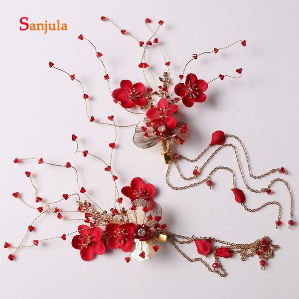 red flowers headwear with beaded girls pageant party hair decorations hairpins chinese style wedding hair jewelry h410, Golden;white
red flowers headwear with beaded girls pageant party hair decorations hairpins chinese style wedding hair jewelry h410, Golden;white