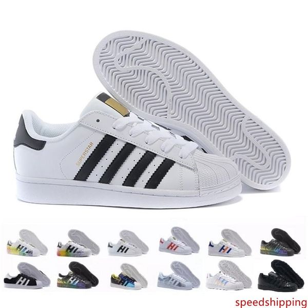 superstar original white hologram iridescent junior gold superstars sneakers originals super star women men sport running shoes 36-45
superstar original white hologram iridescent junior gold superstars sneakers originals super star women men sport running shoes 36-45