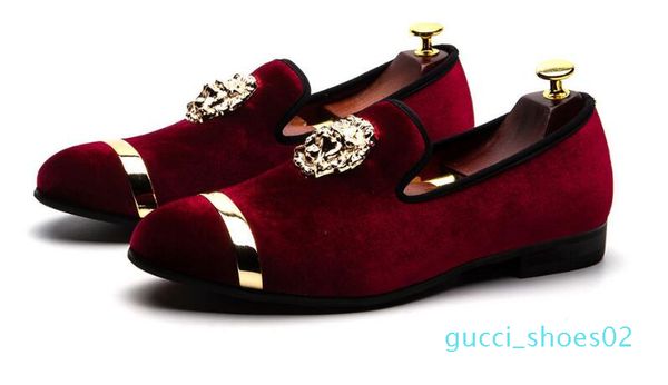 men brown velvet dress shoes prom men smoking slipper party and wedding loafers blue red black mens slip-on big size 7-12 g02
men brown velvet dress shoes prom men smoking slipper party and wedding loafers blue red black mens slip-on big size 7-12 g02