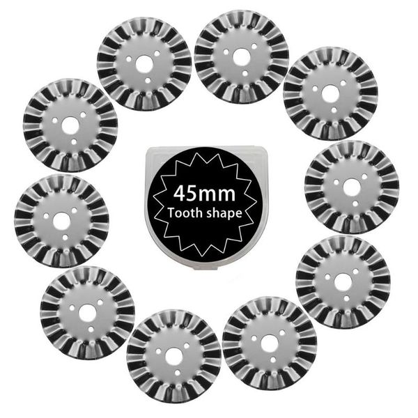 10pcs wave blade toothed round blade 45mm cutting cloth small round wave lace suitable for diy handicraft design, Black
10pcs wave blade toothed round blade 45mm cutting cloth small round wave lace suitable for diy handicraft design, Black