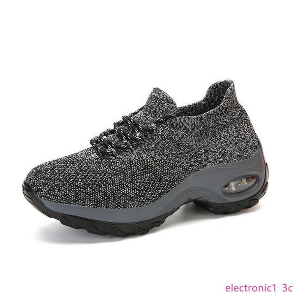 large size womens shoes flying woven socks air cushion increased sports sneakers with size 35-42, Black;green
large size womens shoes flying woven socks air cushion increased sports sneakers with size 35-42, Black;green
