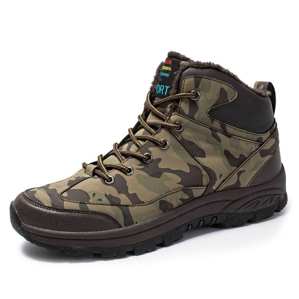 2019 camouflage ankle snow waterproof men boots winter fur snow boots plush warm male casual boot sneakers outdoor size 46, Black
2019 camouflage ankle snow waterproof men boots winter fur snow boots plush warm male casual boot sneakers outdoor size 46, Black
