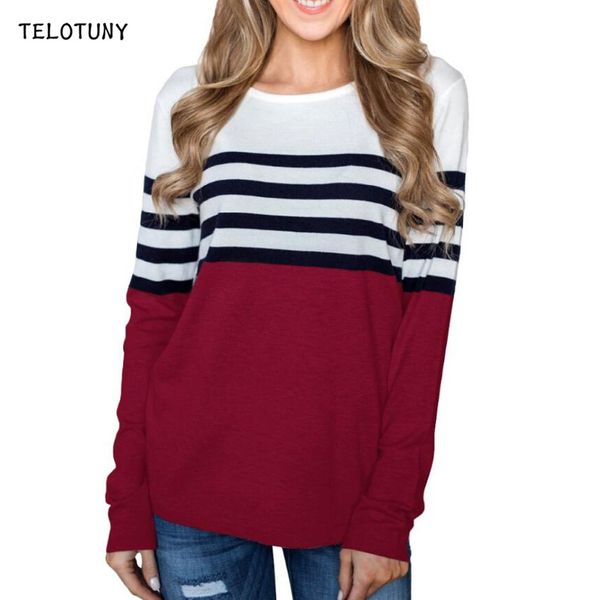telotuny autumn winter striped patchwork harajuku printed pullover loose women blouse sweatshirt female casual o-neck l0801, White
telotuny autumn winter striped patchwork harajuku printed pullover loose women blouse sweatshirt female casual o-neck l0801, White