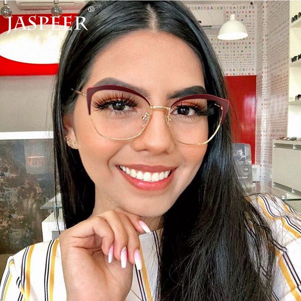 jaspeer cat eye металл плоского зеркала женщина optical clear lens уникальных ноги ретро очки кадр близорукость óculos, Black
jaspeer cat eye металл плоского зеркала женщина optical clear lens уникальных ноги ретро очки кадр близорукость óculos, Black