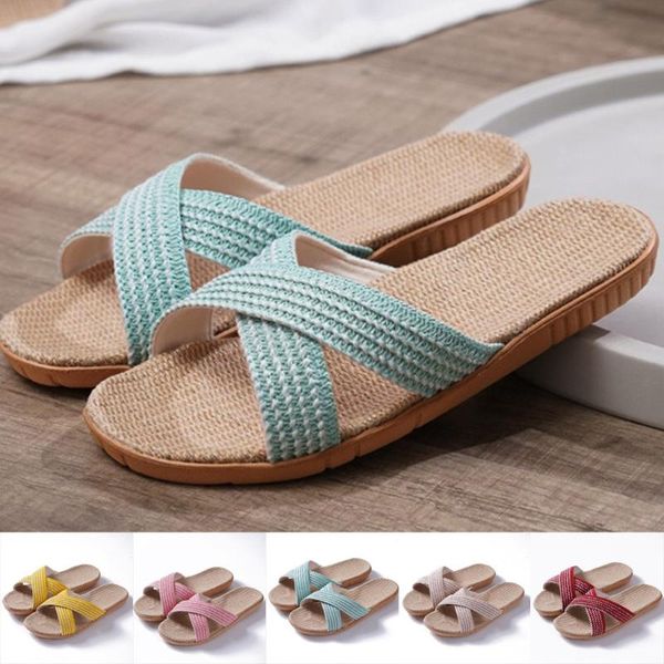 women solid color summer cross linen peep toe home comfort shoes slippers soft bottom linen slippers women summer home shoes, Black
women solid color summer cross linen peep toe home comfort shoes slippers soft bottom linen slippers women summer home shoes, Black