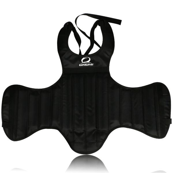 wushu sanda chest guard taekwondo chest protector breast pad armor waist guard, Black;gray
wushu sanda chest guard taekwondo chest protector breast pad armor waist guard, Black;gray