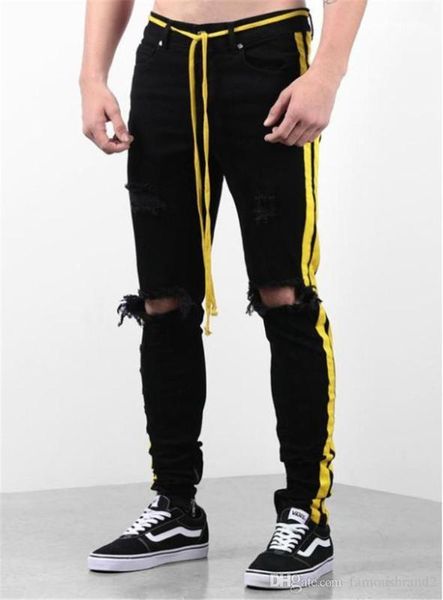 designer rigid jeans belt low waist casual casual style pleated striped slim pants mens clothing slim, Blue
designer rigid jeans belt low waist casual casual style pleated striped slim pants mens clothing slim, Blue