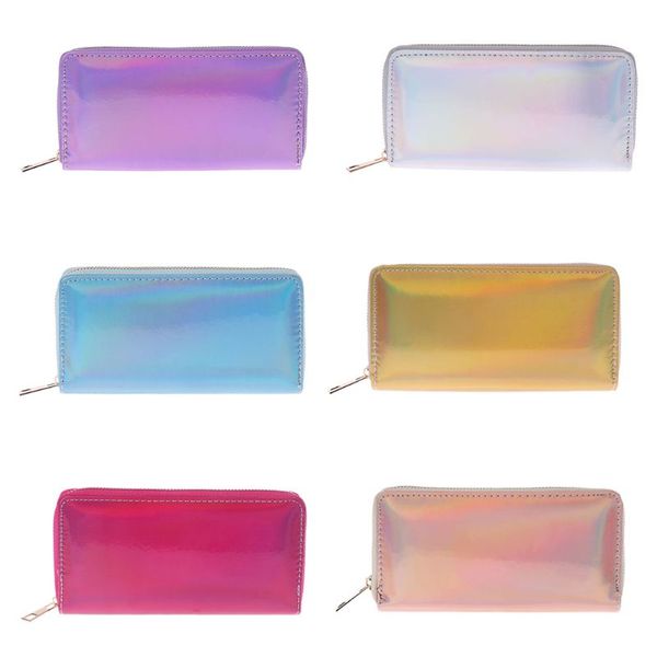women long wallet hologram card holder purse zip clutch phone coin holder, Red;black
women long wallet hologram card holder purse zip clutch phone coin holder, Red;black