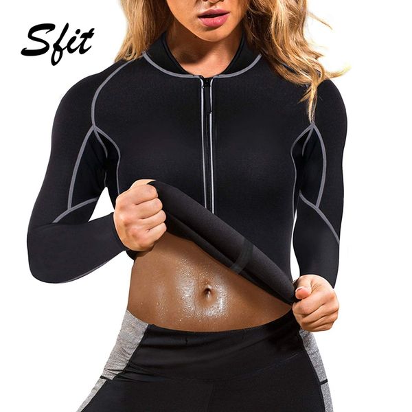 sfit women neoprenesauna vest with sleeves gym sweat suit weight loss long sleeves body shaper fat burner plus size 2019, White;black
sfit women neoprenesauna vest with sleeves gym sweat suit weight loss long sleeves body shaper fat burner plus size 2019, White;black