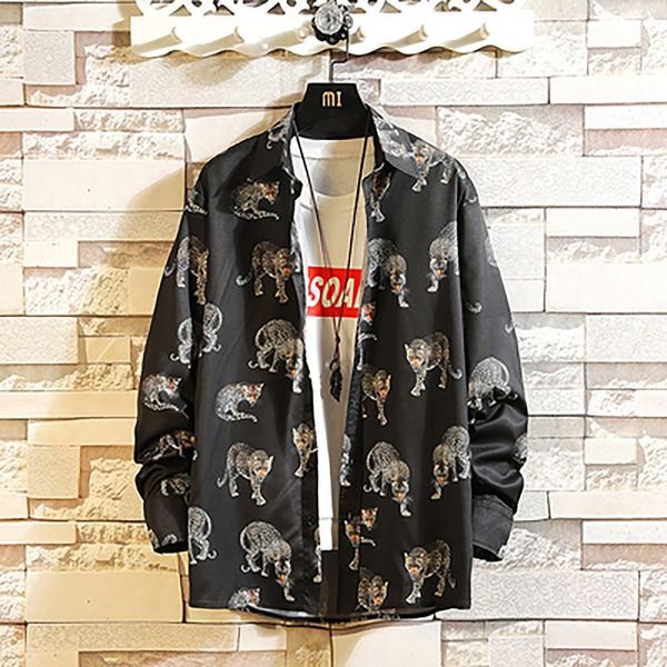 shirt fashion design casual fit long sleeve male gray shirts hipster punk rock plus streetwear chemise homme camisa masculina, White;black
shirt fashion design casual fit long sleeve male gray shirts hipster punk rock plus streetwear chemise homme camisa masculina, White;black