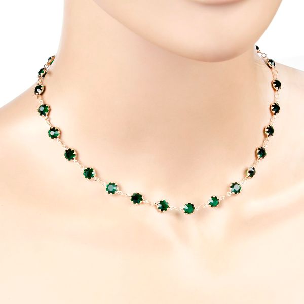 fashion jewelry gold silver color green zircon choker necklace for women geometric collier femme jewelry, Golden;silver
fashion jewelry gold silver color green zircon choker necklace for women geometric collier femme jewelry, Golden;silver