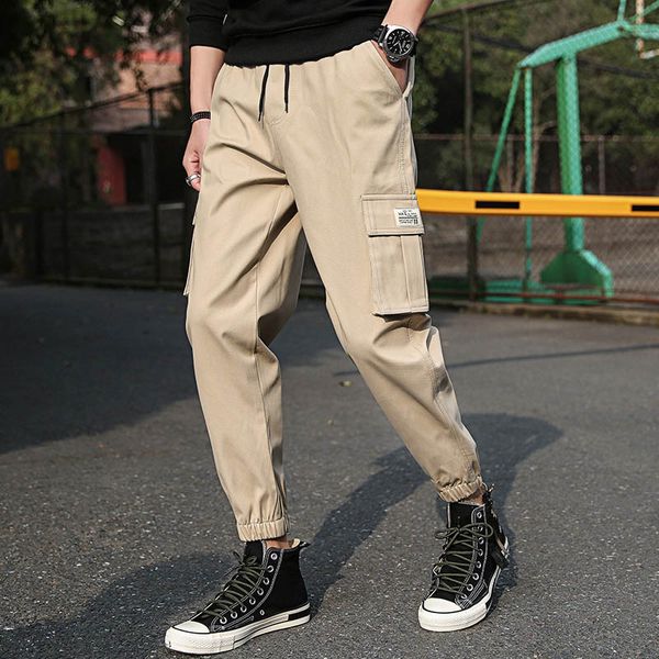 style 2019 outdoor elastic waist cotton rib loose multi pocket cargo tactical trekking camping teenagers track pants men, Black;green
style 2019 outdoor elastic waist cotton rib loose multi pocket cargo tactical trekking camping teenagers track pants men, Black;green