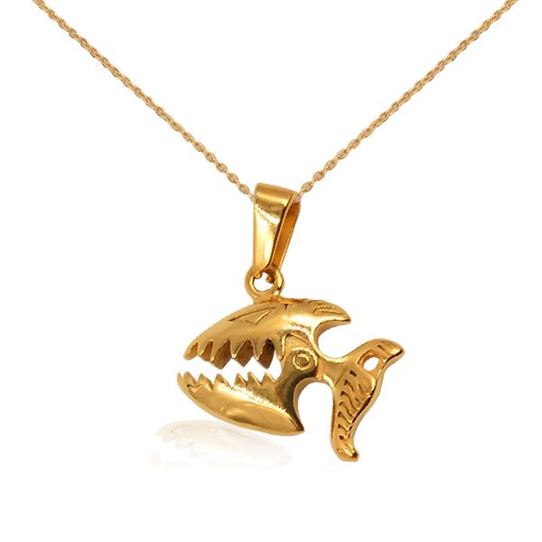 18k gold necklace shark pendant fish animal chains underwater accessories stainless steel jewelry antique link charm for men, Silver
18k gold necklace shark pendant fish animal chains underwater accessories stainless steel jewelry antique link charm for men, Silver