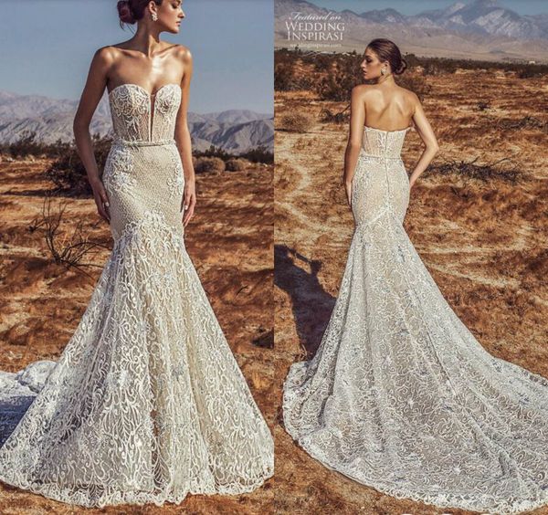 2019 mermaid wedding dresses sweetheart court train lace appliques beads custom made beach wedding dress zipper back plus size bridal gowns, White
2019 mermaid wedding dresses sweetheart court train lace appliques beads custom made beach wedding dress zipper back plus size bridal gowns, White