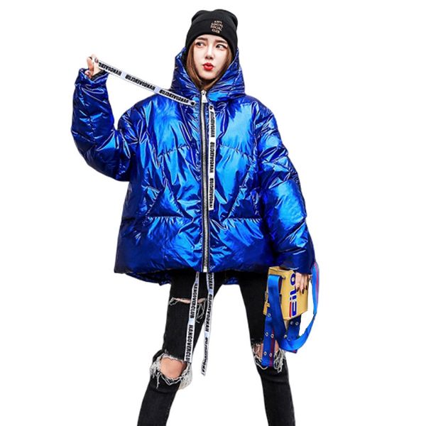 new arrival women's parkas jacket winter hooded thicken warm oversized outerwear glossy waterproof puffer jackets female korean, Black
new arrival women's parkas jacket winter hooded thicken warm oversized outerwear glossy waterproof puffer jackets female korean, Black