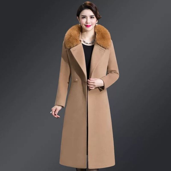 women's wool & blends 2021 winter women elegant slim big size coat streetwear korean style m- 5xl purple red khaki, Black
women's wool & blends 2021 winter women elegant slim big size coat streetwear korean style m- 5xl purple red khaki, Black