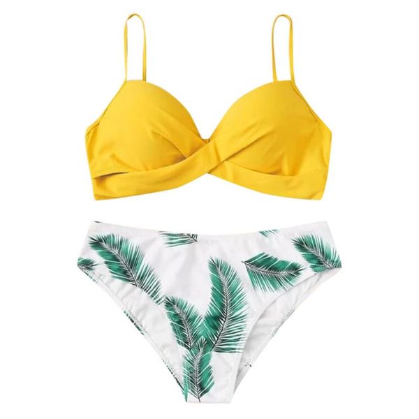 women's swimwear 2020 swimwear leaf print split bikini women swimsuit girls bikini beachwear
women's swimwear 2020 swimwear leaf print split bikini women swimsuit girls bikini beachwear
