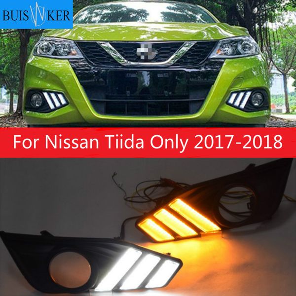 new upgraded version led drl daytime running light with yellow turn signal for new tiida only 2020-18
new upgraded version led drl daytime running light with yellow turn signal for new tiida only 2020-18