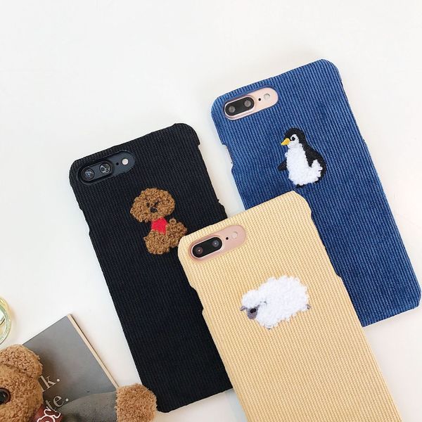 fashion black navy apricot fabric cloth phone cases with embroidery dog sheep penguins covers for iphone 6 7 8 x/xs xr 11 11pro
fashion black navy apricot fabric cloth phone cases with embroidery dog sheep penguins covers for iphone 6 7 8 x/xs xr 11 11pro