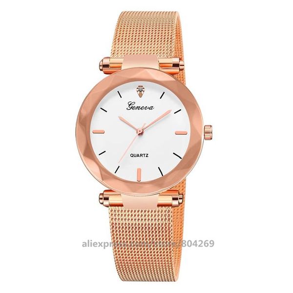 wholesale fashion geneva watches simple design rose gold dial alloy mesh band quartz men rhinestone wristwatches, Slivery;brown
wholesale fashion geneva watches simple design rose gold dial alloy mesh band quartz men rhinestone wristwatches, Slivery;brown