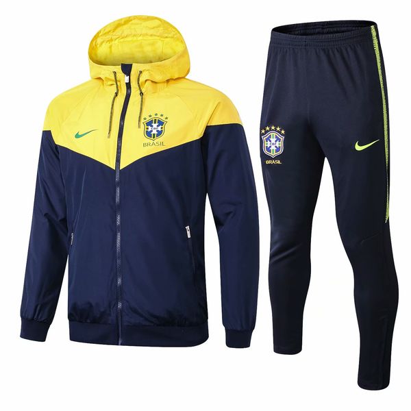 3 piece set to dhl 1819 sportswears 19 new two-color stitching hooded jackets casual barcel men's sports suit, Blue;black
3 piece set to dhl 1819 sportswears 19 new two-color stitching hooded jackets casual barcel men's sports suit, Blue;black