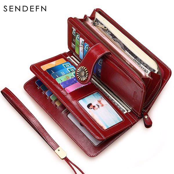 sendefn women clutch leather wallet female long wallet women zipper purse strap money bag purse for iphone 7 5162-71 y190701, Red;black
sendefn women clutch leather wallet female long wallet women zipper purse strap money bag purse for iphone 7 5162-71 y190701, Red;black