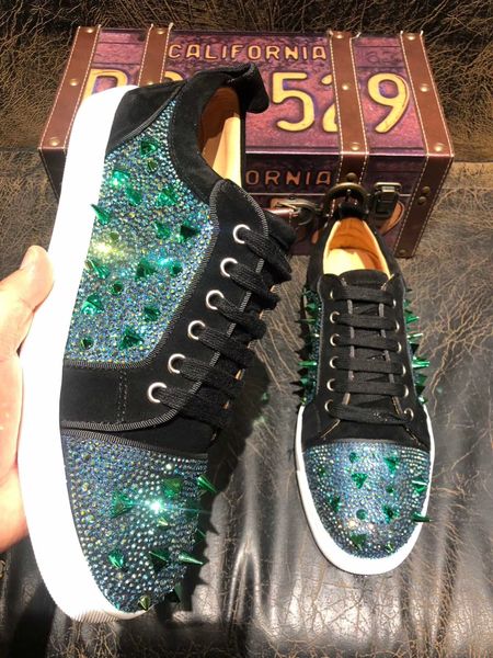 designer sneakers red bottom shoe low cut studded spikes luxury shoes for orlato men and women shoes party wedding crystal leather sneakers, Black
designer sneakers red bottom shoe low cut studded spikes luxury shoes for orlato men and women shoes party wedding crystal leather sneakers, Black
